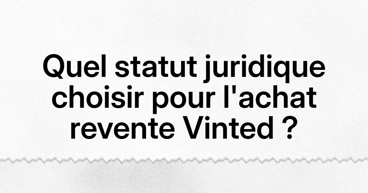 Achat-Revente Vinted : Quel statut juridique choisir pour votre business ?