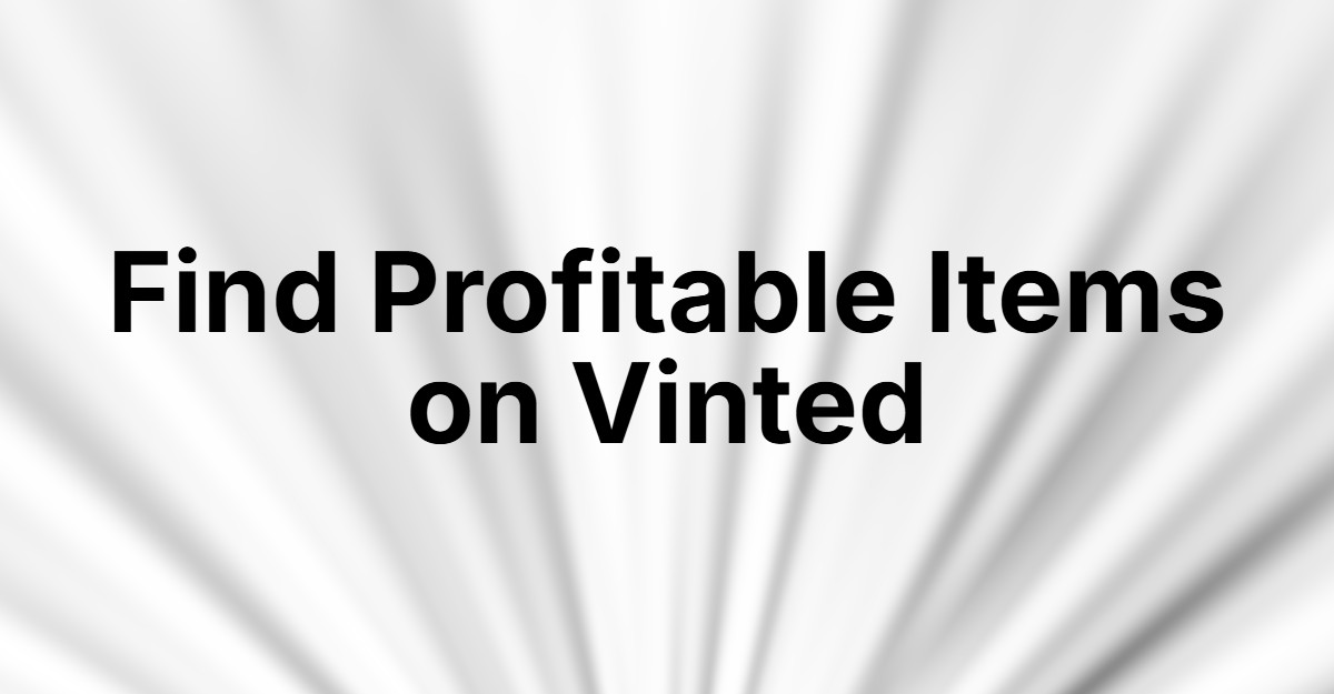 Find Profitable Items on Vinted